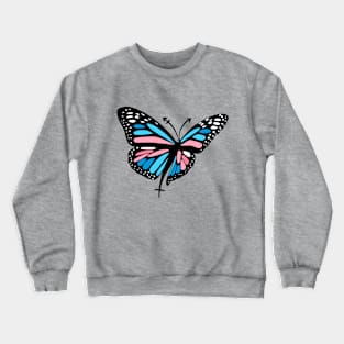 Trans butterfly Crewneck Sweatshirt